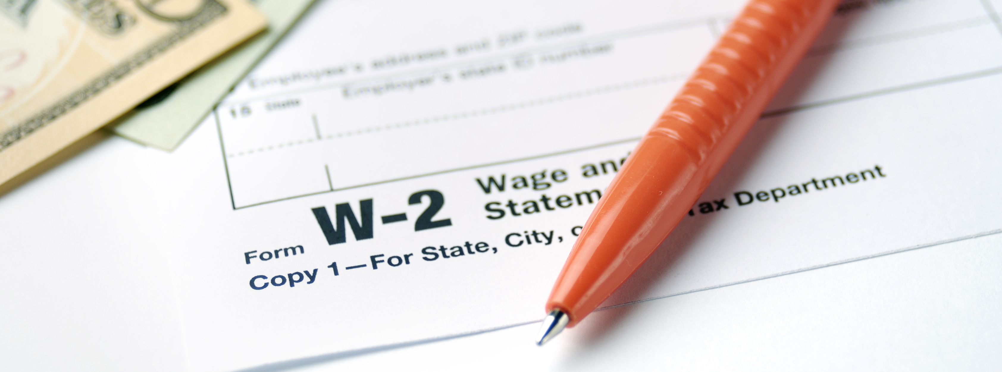 W-2 form to be filled out