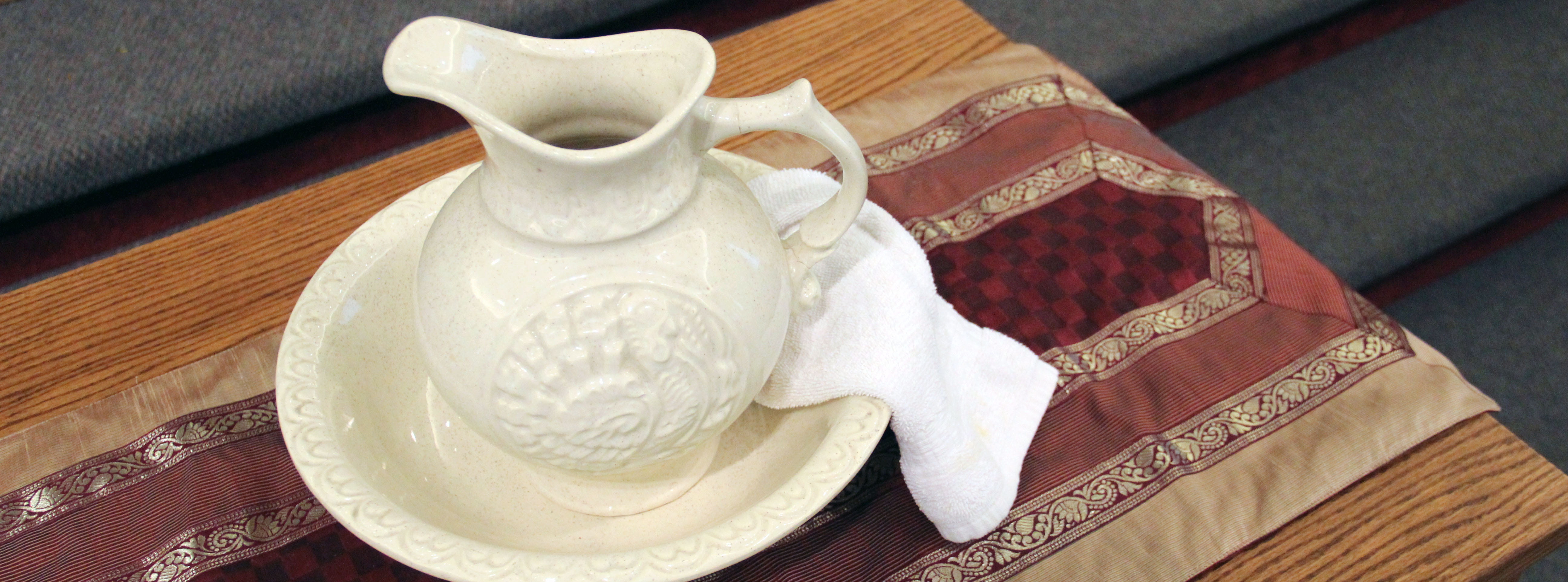 Basin and towel from Landis Homes