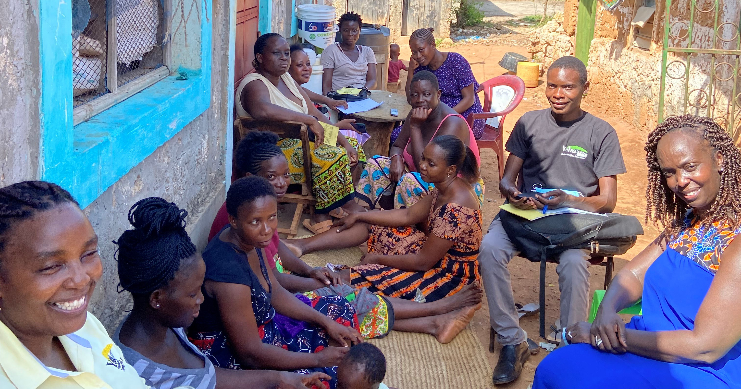 Members of the Mudzo Women’s Only Savings and Loan group, in Yehu, Kenya. 