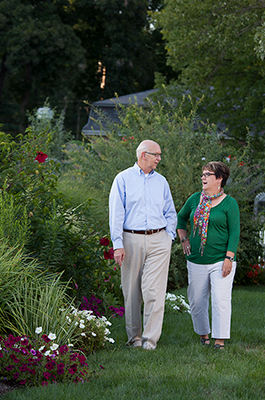 Rhoda Blough and her financial advisor