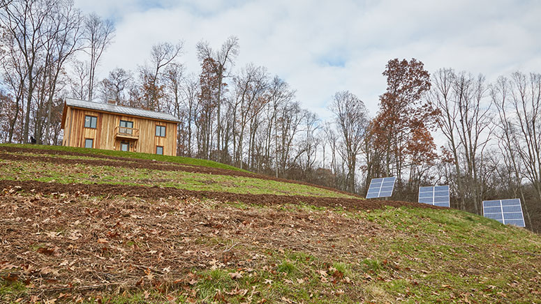 Meyer family house with solar panels