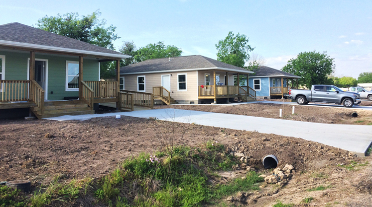 newly built houses