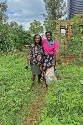 Stella Tai with farmer