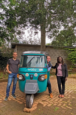 Stella Tai with Watu Credit motorbike