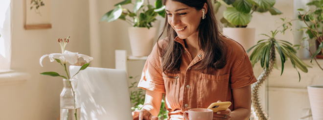 Woman on laptop