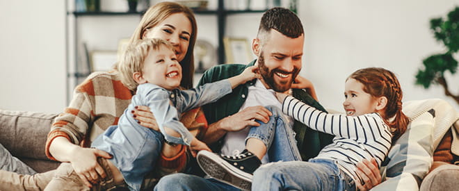 family laughing