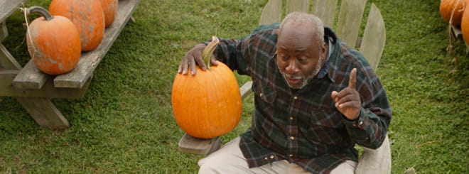 Older man telling a story