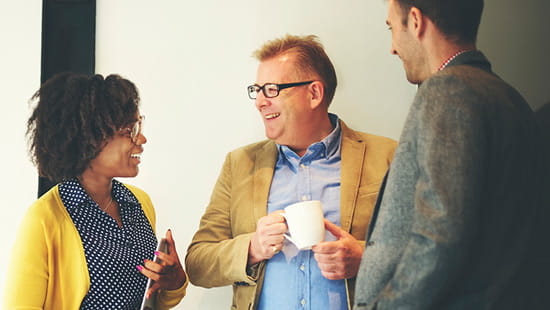 Church leaders having a conversation